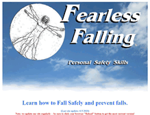 Tablet Screenshot of fearlessfalling.com